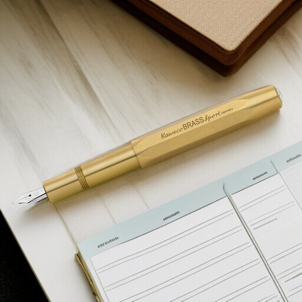 Kaweco Brass Sport CT Fountain Pen Broad (Clip Not Included)