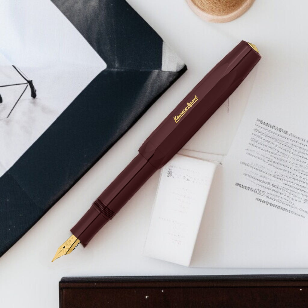 Kaweco Classic Sport Bordeaux GT Fountain Pen Broad (Clip Not Included)