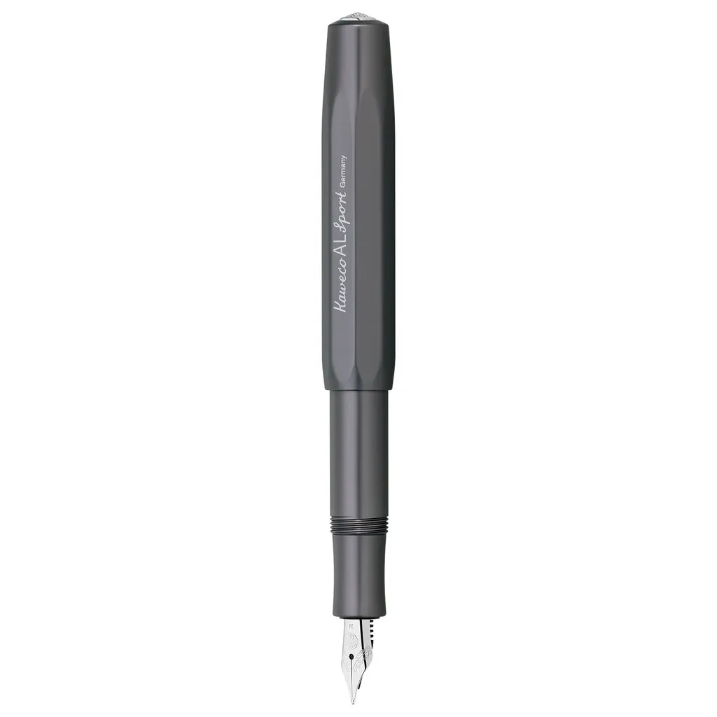 Kaweco Al Sport Anthracite CT Fountain Pen Medium  (Clip Not Included)