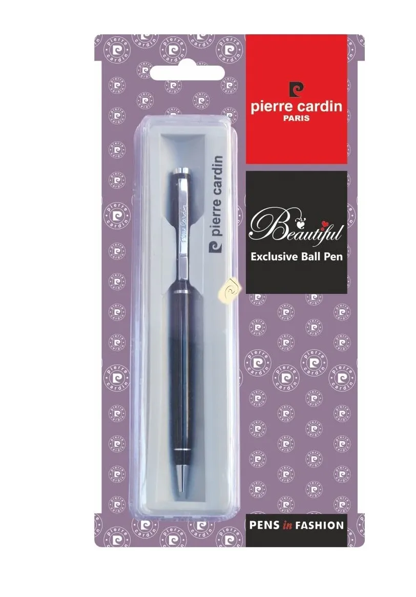 Pierre Cardin Beautiful Two Tone Metal Body Ball Pen | Twist Mechanisam with Premium Chrome Finish Clip | Ideal for Festive