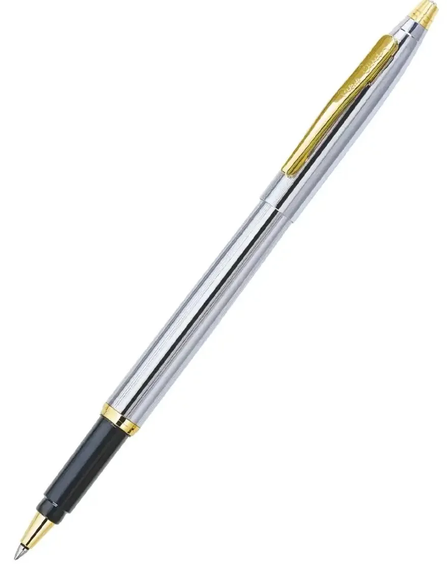 Pierre Cardin Premium Kriss Metal Roller Ball Pen | Luxurious White Body with Elegant Golden Pocket Clip | Ideal for Festive