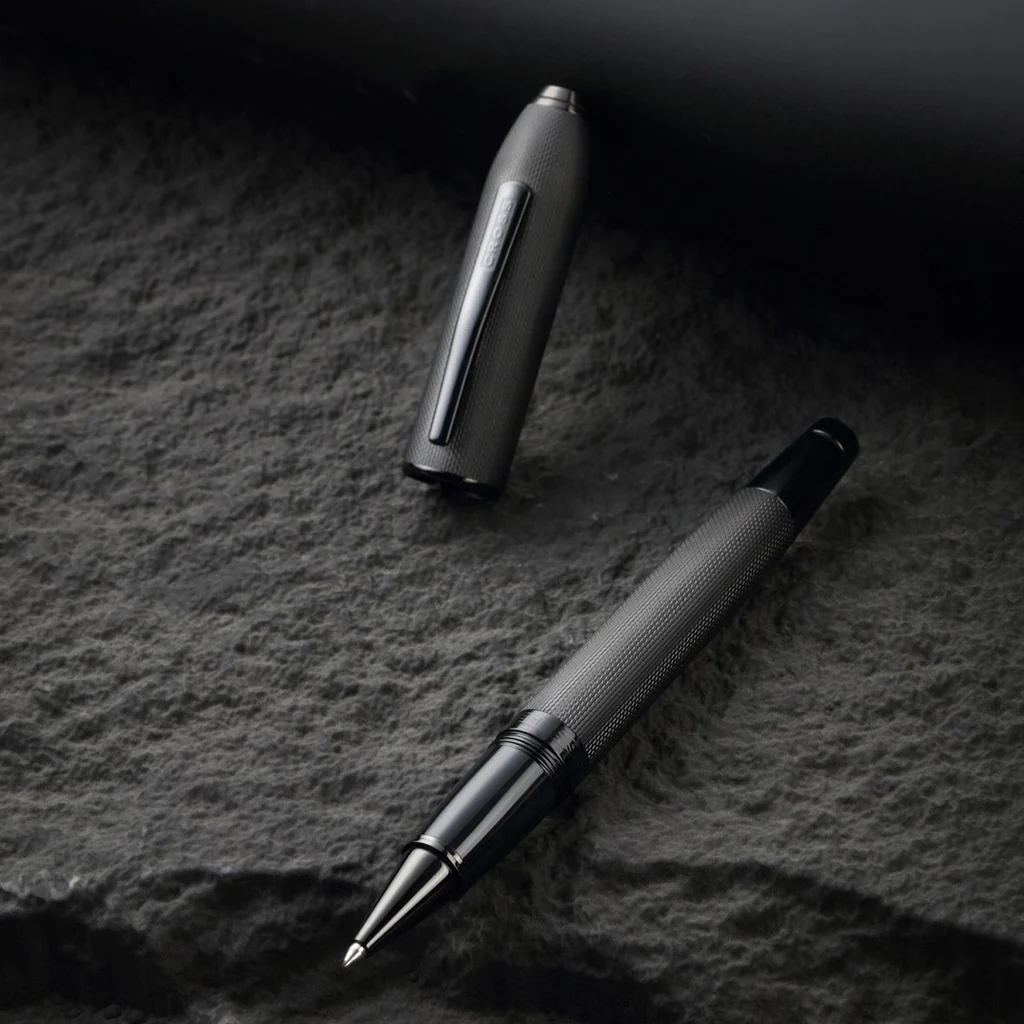 Cross Peerless 125 Black PVD Roller Ball Pen AT0705-19