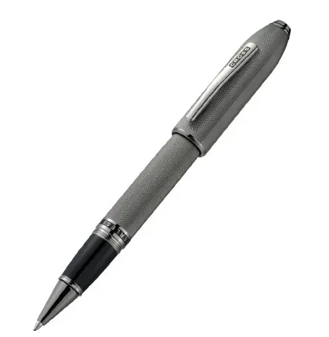 Cross Peerless Polished Slate Gray Engraved Diamond Pattern RBP