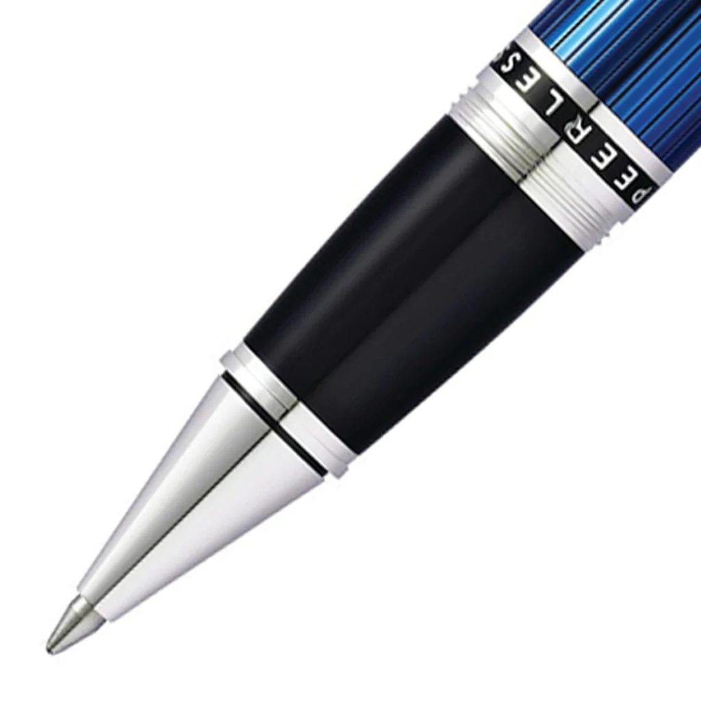 Cross Peerless 125 Translucent Quartz Blue CT Roller Ball Pen AT0705-14
