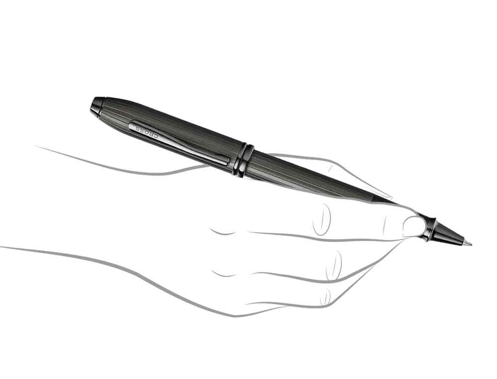 Cross Townsend Matte Black Lined Rollerball Pen