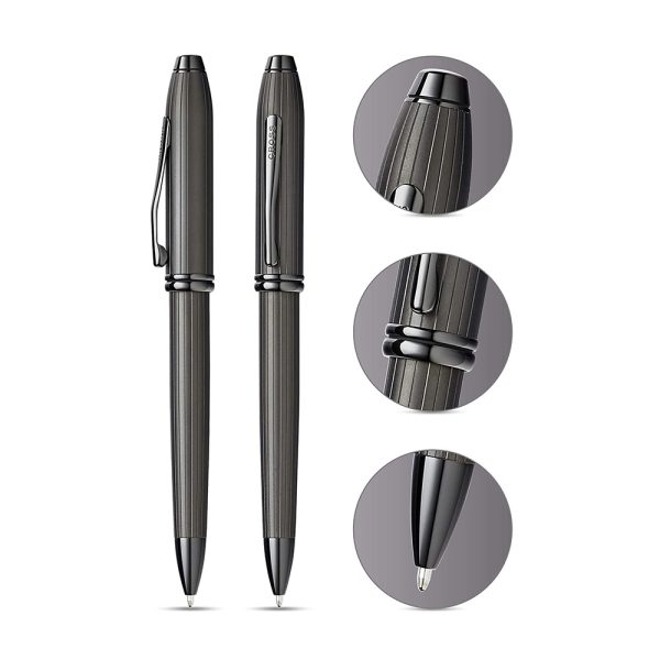 Cross Townsend Matte Black with Black PVD Trim Ballpoint Pen