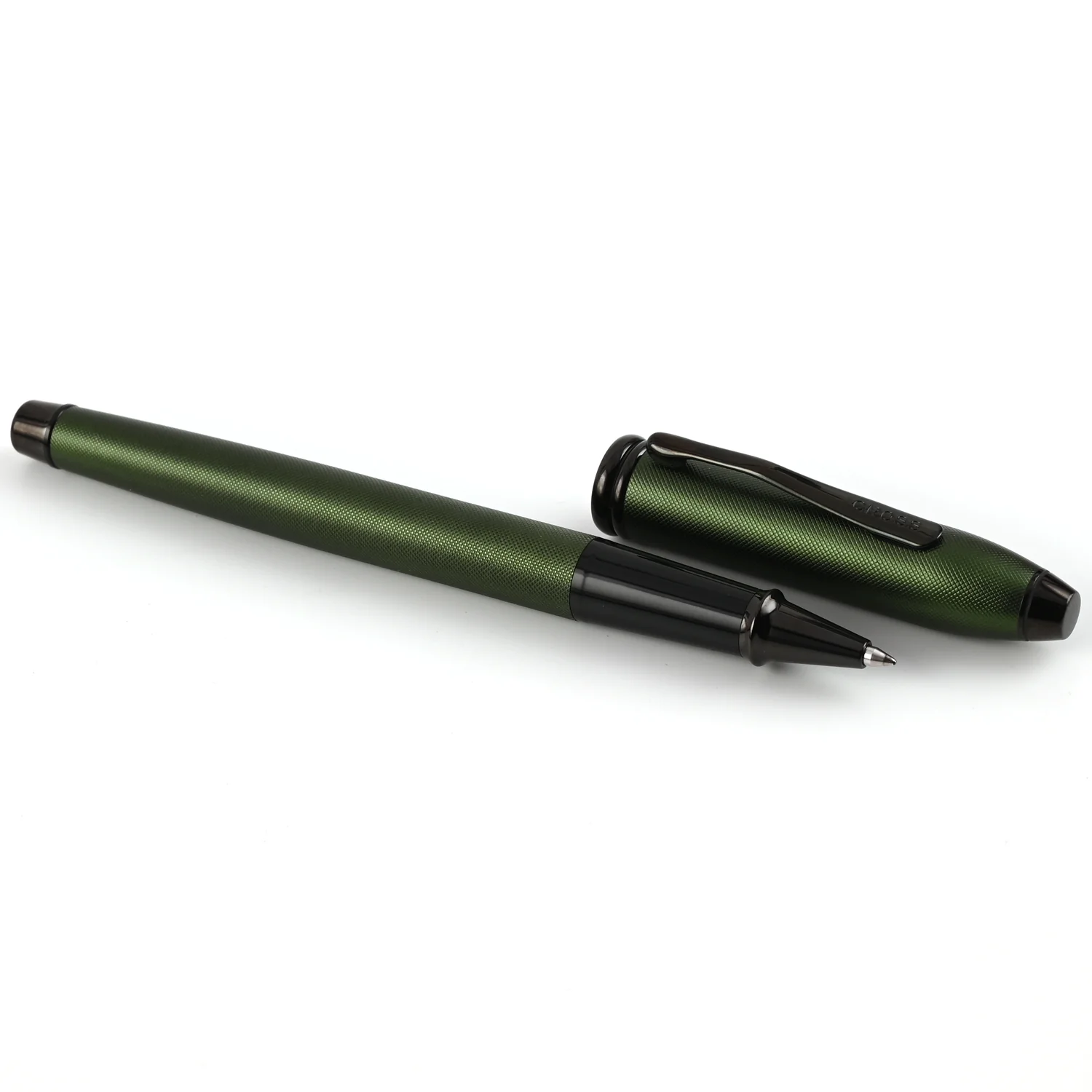 Cross Townsend Roller Ball Pen - Matte Green Micro Knurl PVD - Matte Green Micro Knurl PVD