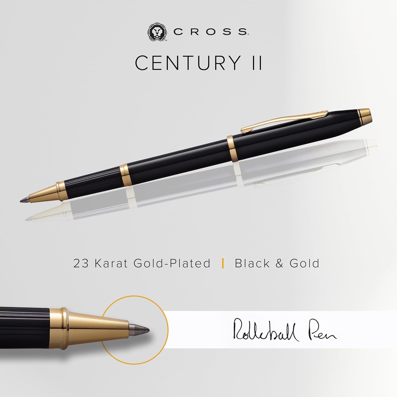 Cross Century II Classic Black Rollerball Pen – Sophisticated Luxury Writing