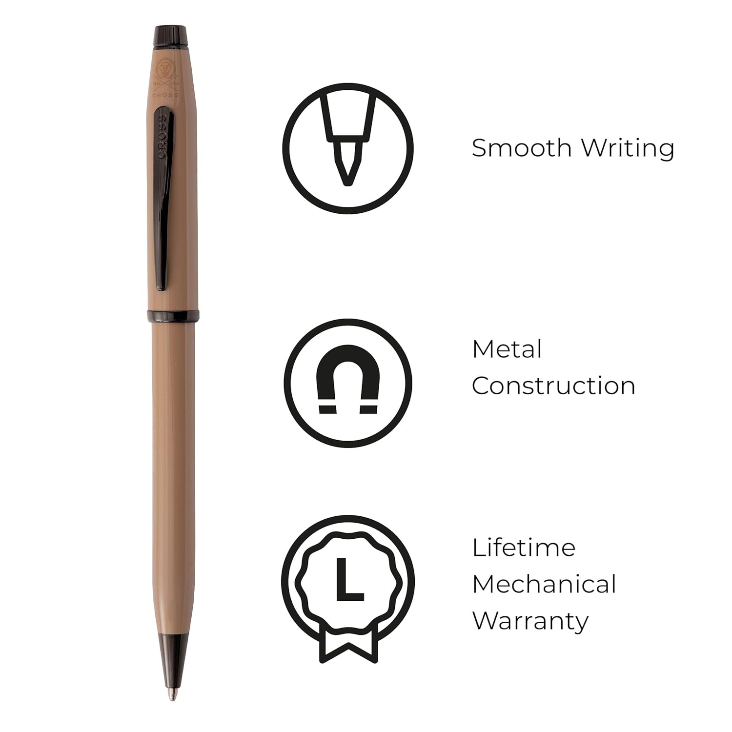 Cross Century II Earthy Beige PVD Ballpoint Pen AT0082-166