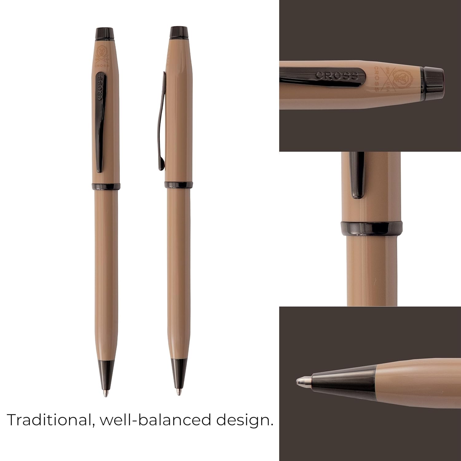 Cross Century II Earthy Beige PVD Ballpoint Pen AT0082-166