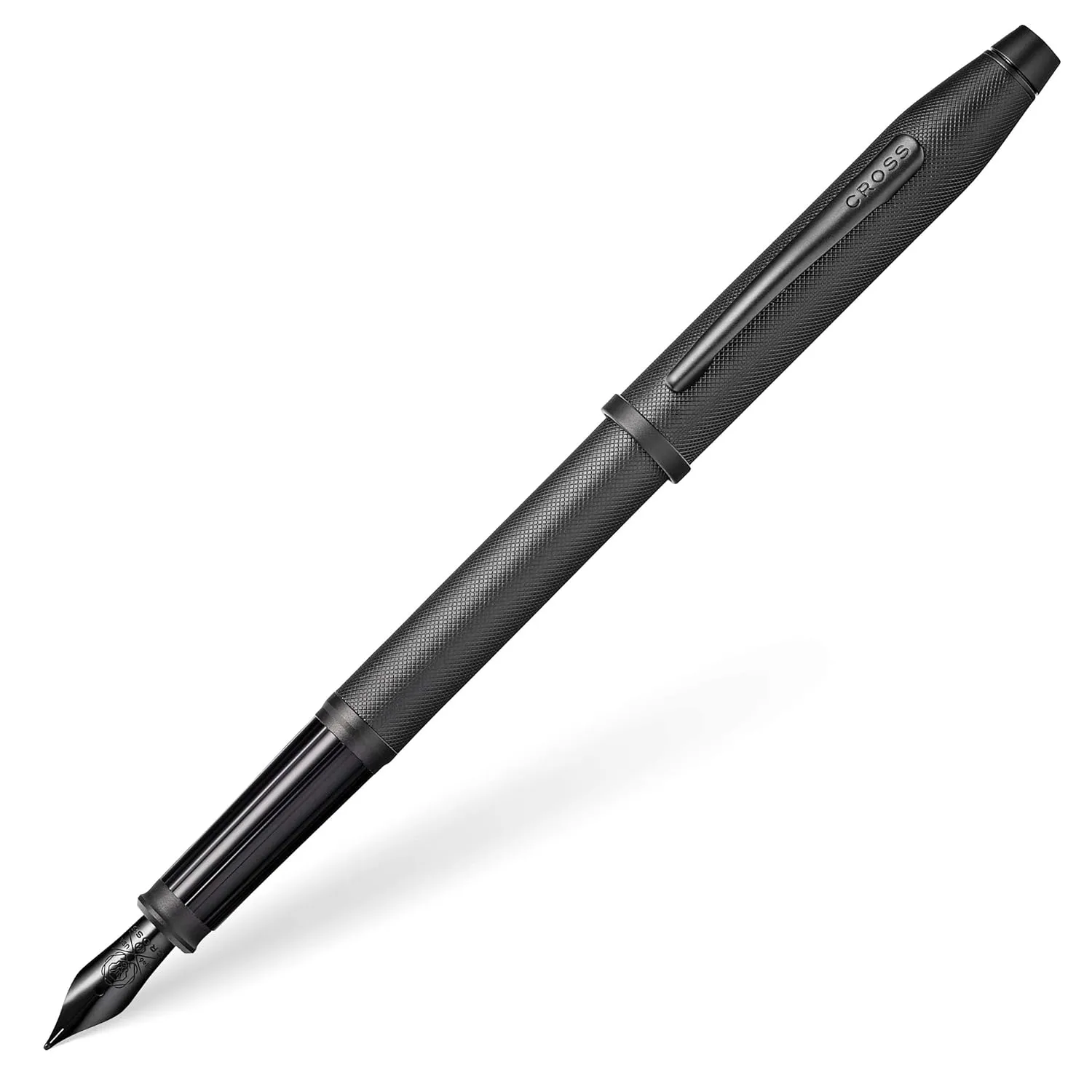 Cross Century 2 Black micro knurl Fountain pen (medium) with matte black