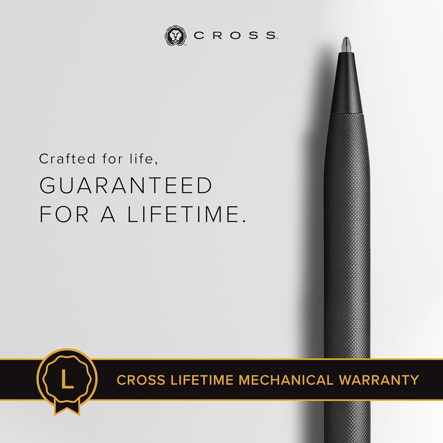 Cross Century 2 Black micro knurl Ballpoint pen with matte black