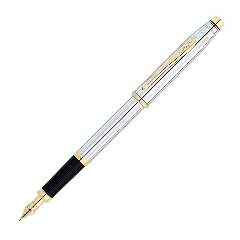 Cross Century II, Medalist, Fountain Pen, 23 Karat Gold Plated Nib Fine (3309-FF) Visit the Cross Store
