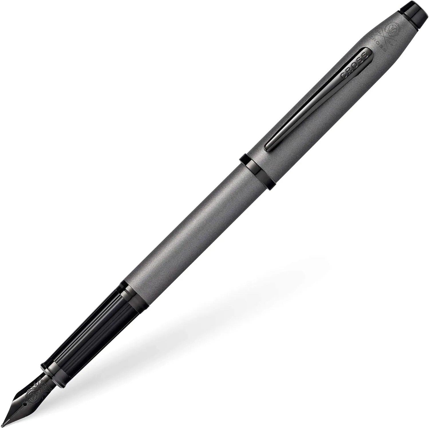 Cross Century II Gunmetal Gray Fountain Pen with Black fINE NIB