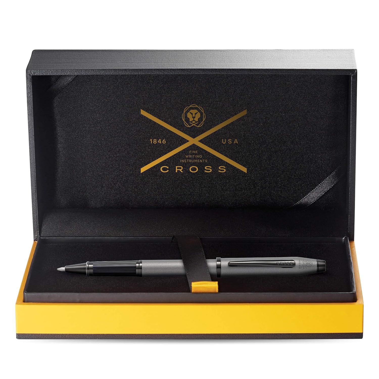 Cross Century II Gunmetal Gray Rollerball Pen with Polished Black PVD Appointments