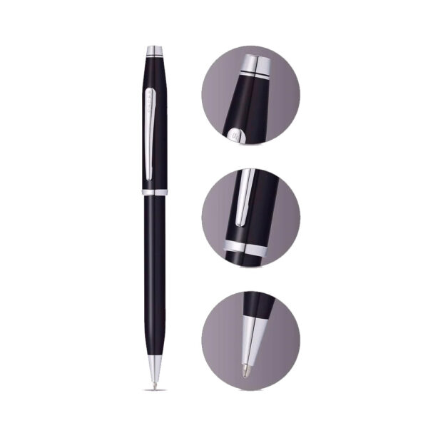 Cross Century II Black Lacquer CT Ballpoint Pen AT0082WG-157