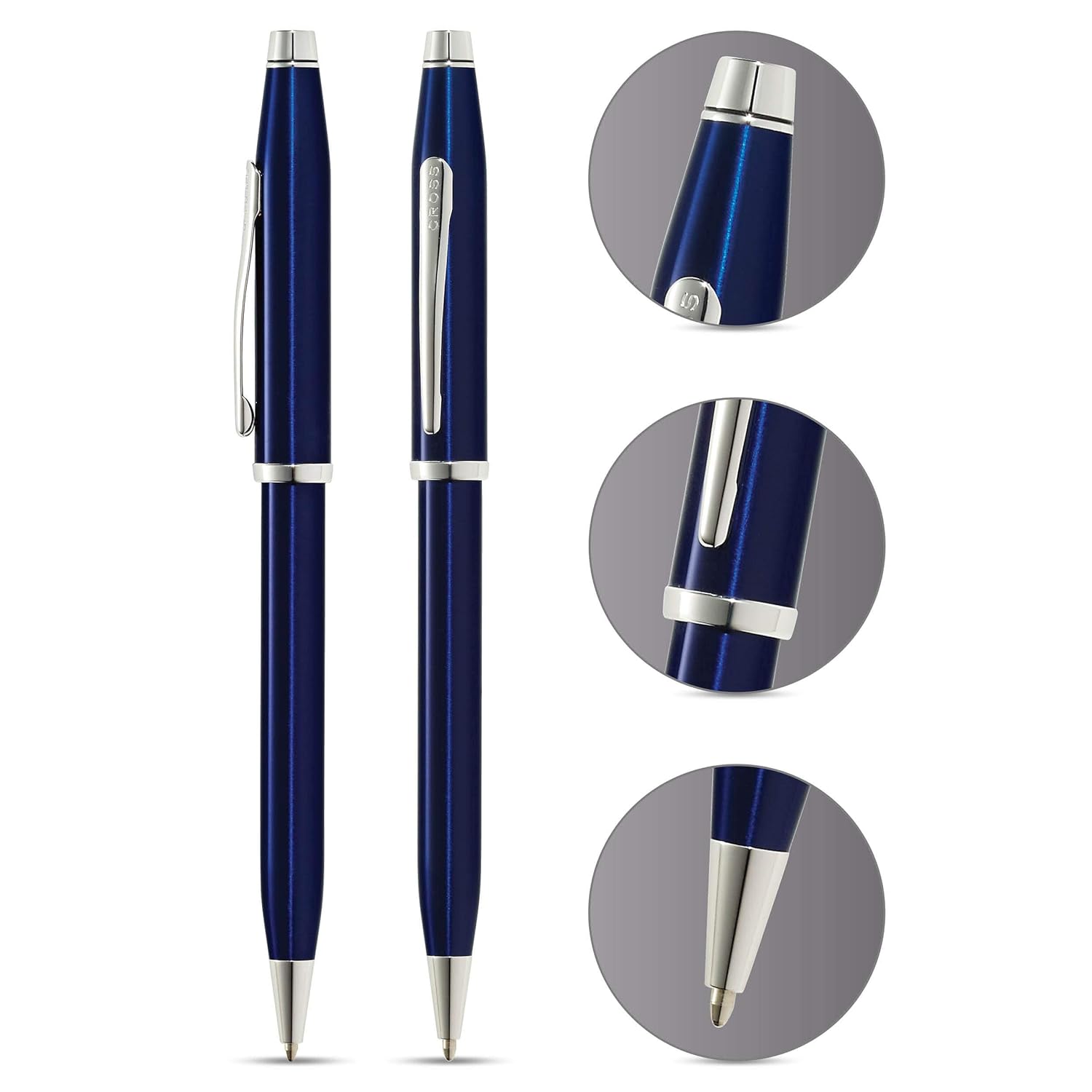 Cross Century II Luxury Ballpoint Pen in Translucent Blue Lacquer