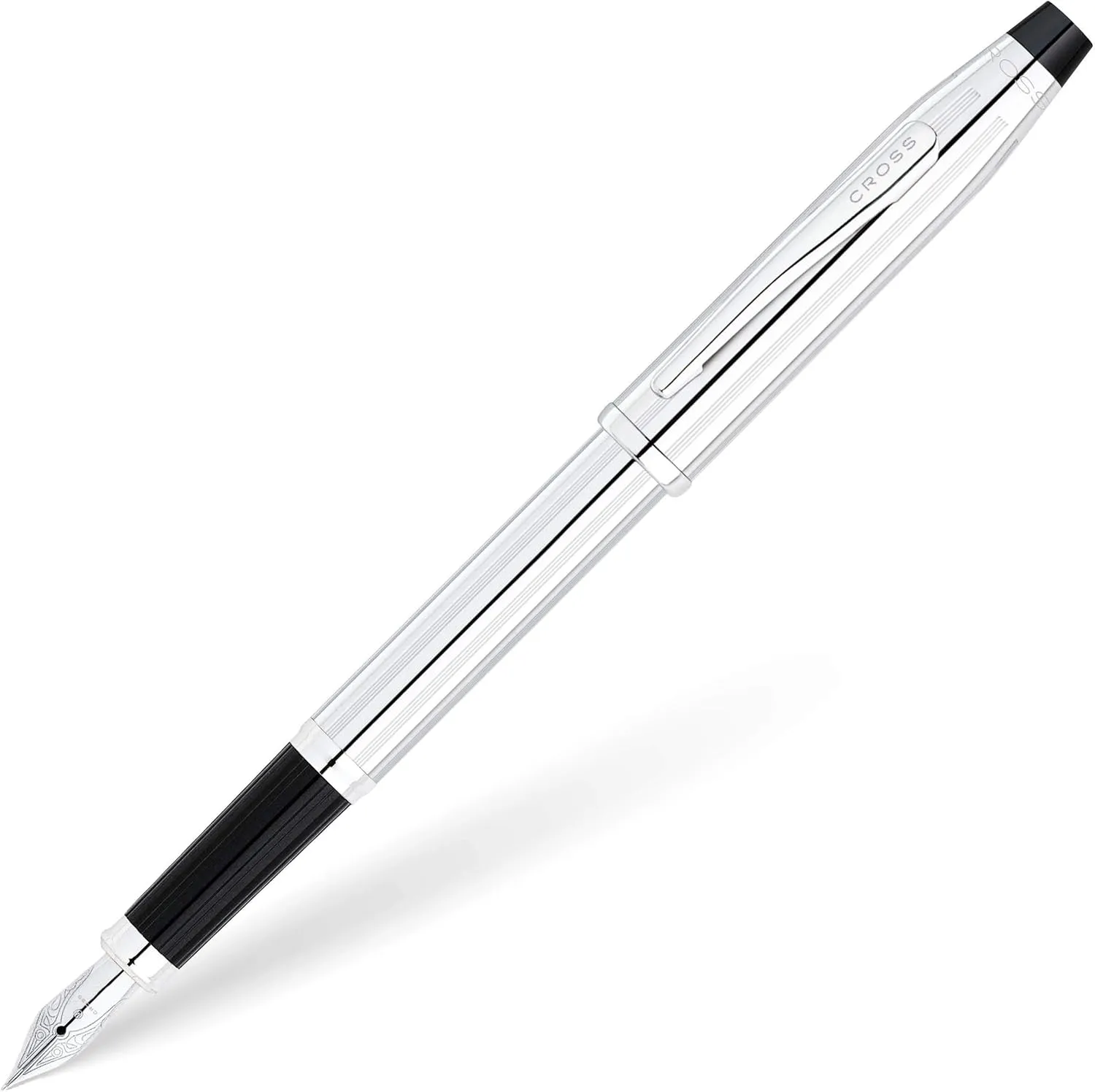 Cross Century II MEDIUM Point Fountain Pen, Lustrous Chrome