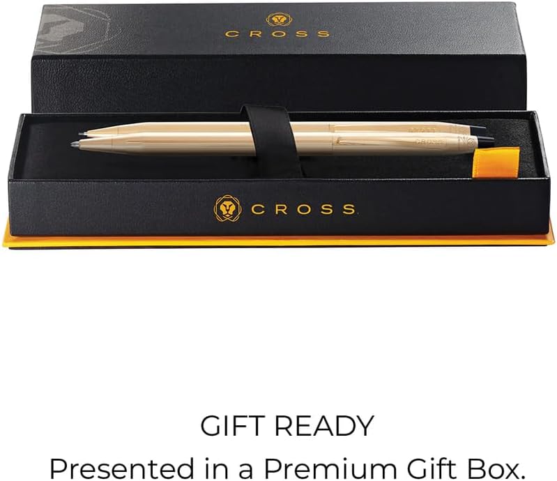 Cross Classic Century 23KT Gold Plated Ballpoint Pen & 0.7MM Mechanical Pencil Set.