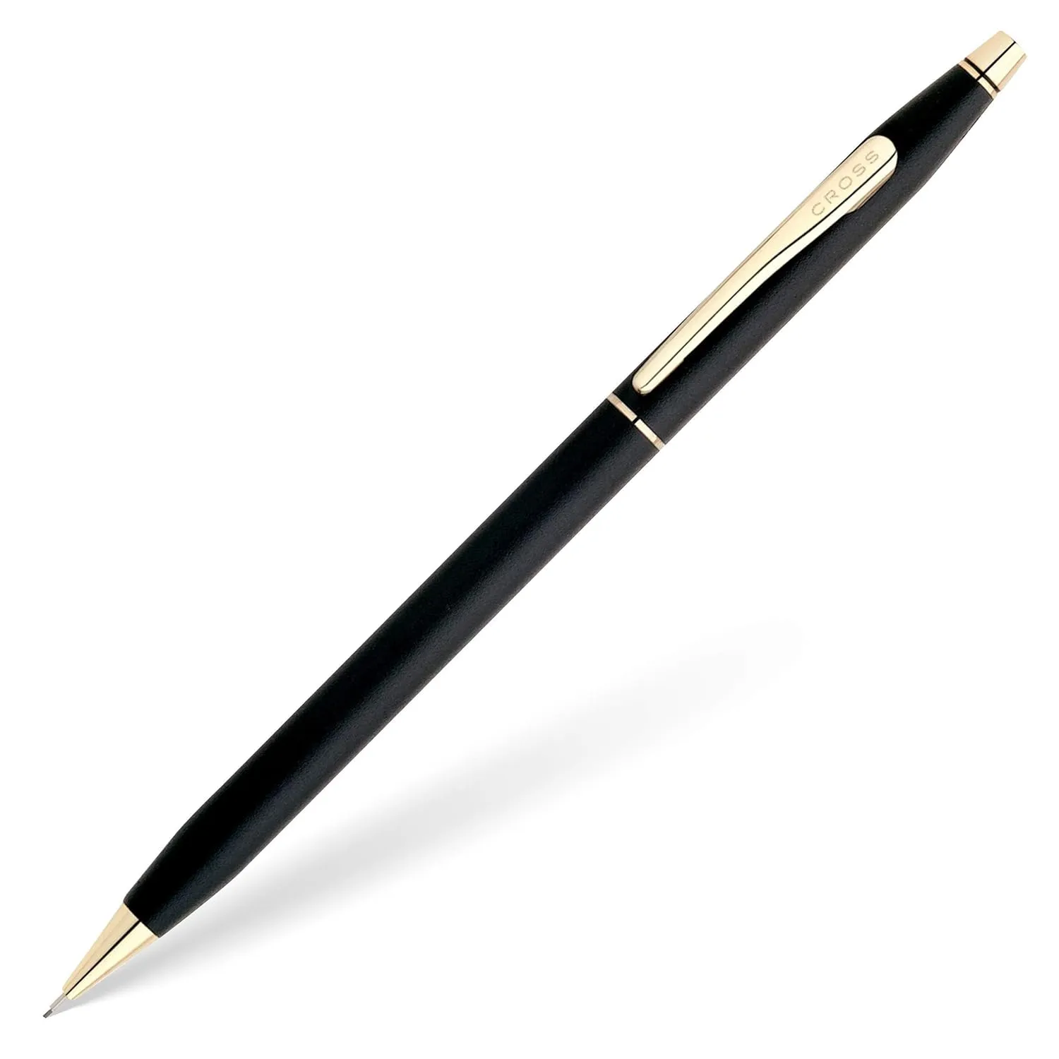 Cross Classic Century, Classic Black, 0.7mm Pencil with 23 Karat Gold Plated Appointments (250305)