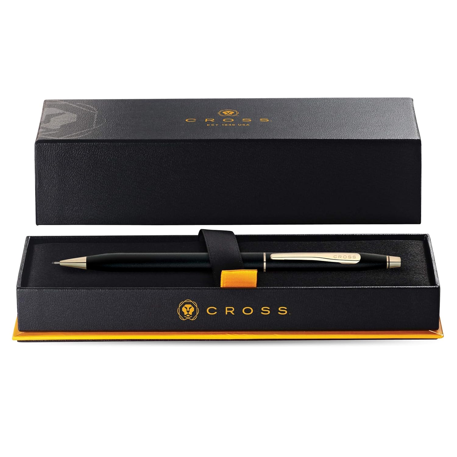 Cross Classic Century, Classic Black, 0.7mm Pencil with 23 Karat Gold Plated Appointments (250305)