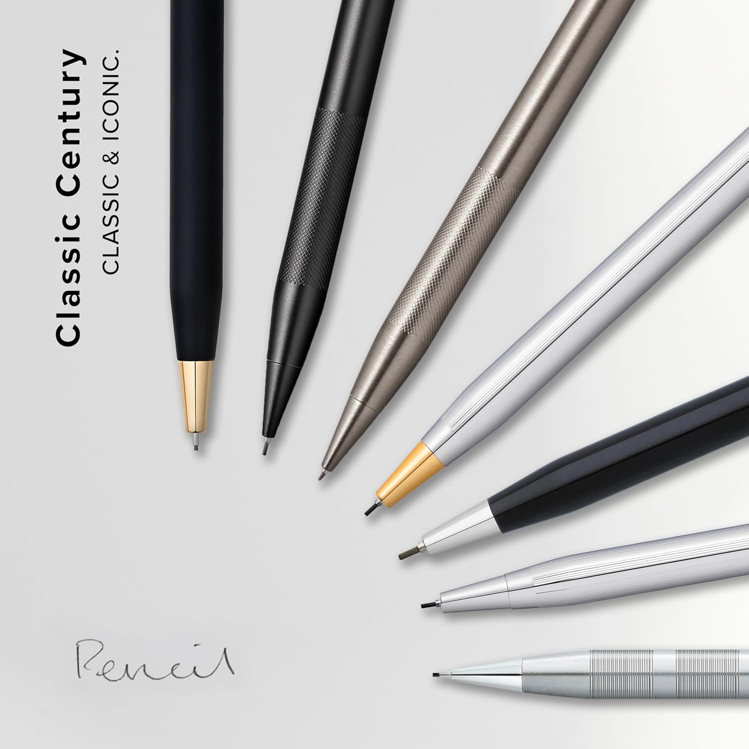 Cross Classic Century Medalist Chrome 0.7mm Pencil with 23KT Gold-Plated Appointments Visit the Cross Store