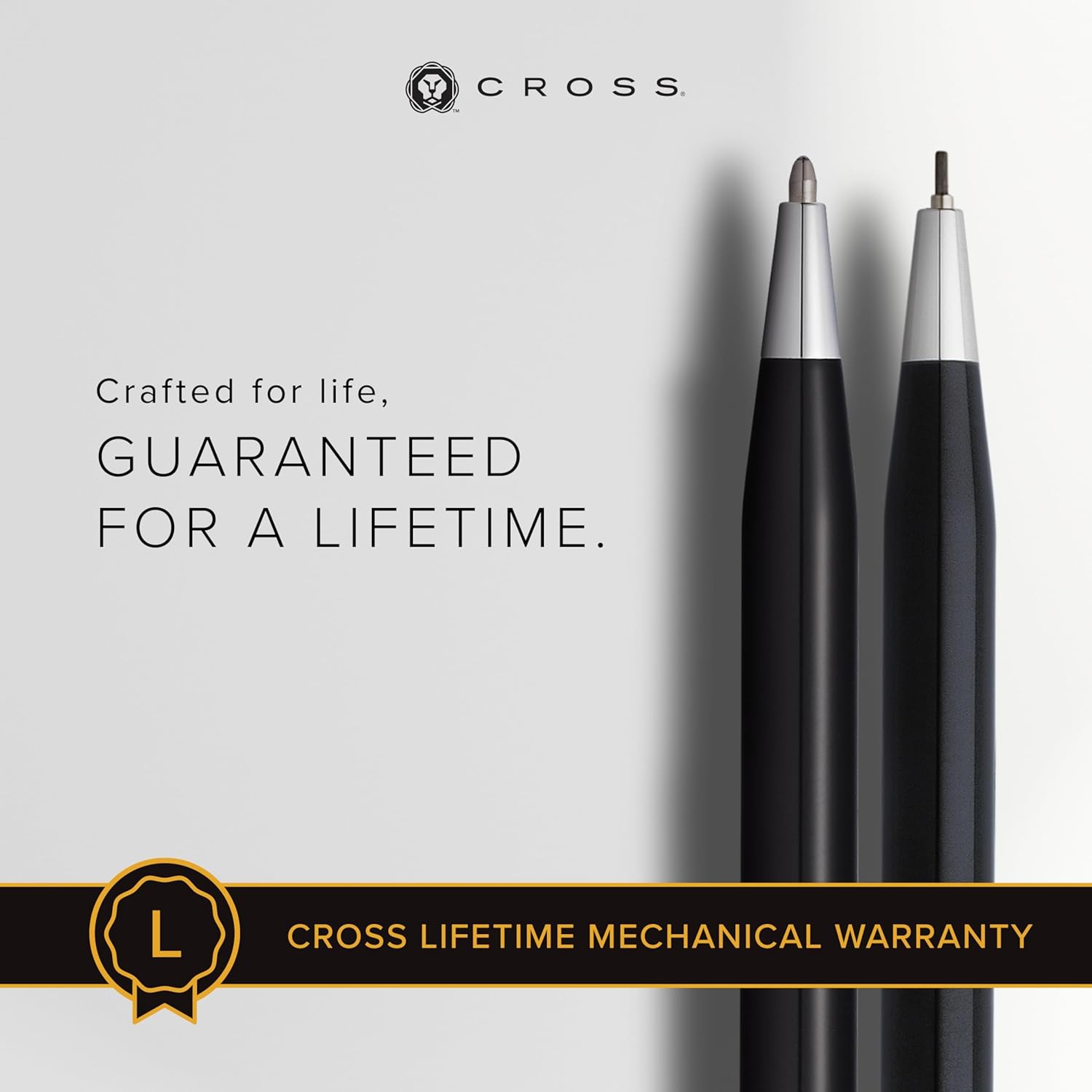 Cross Classic Century Black Lacquer Ballpoint Pen & 0.7mm Pencil Set (AT0081-77)