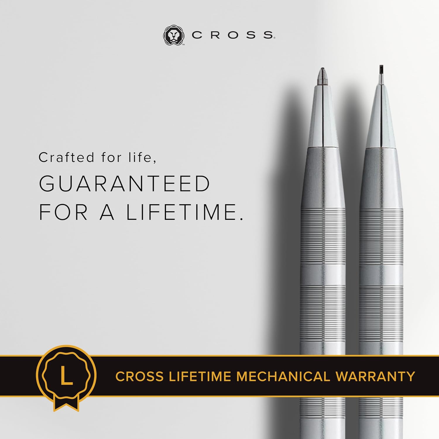 Cross Classic Century Refillable Pencil, 0.7mm, Includes Premium Gift Box - Satin Chrome