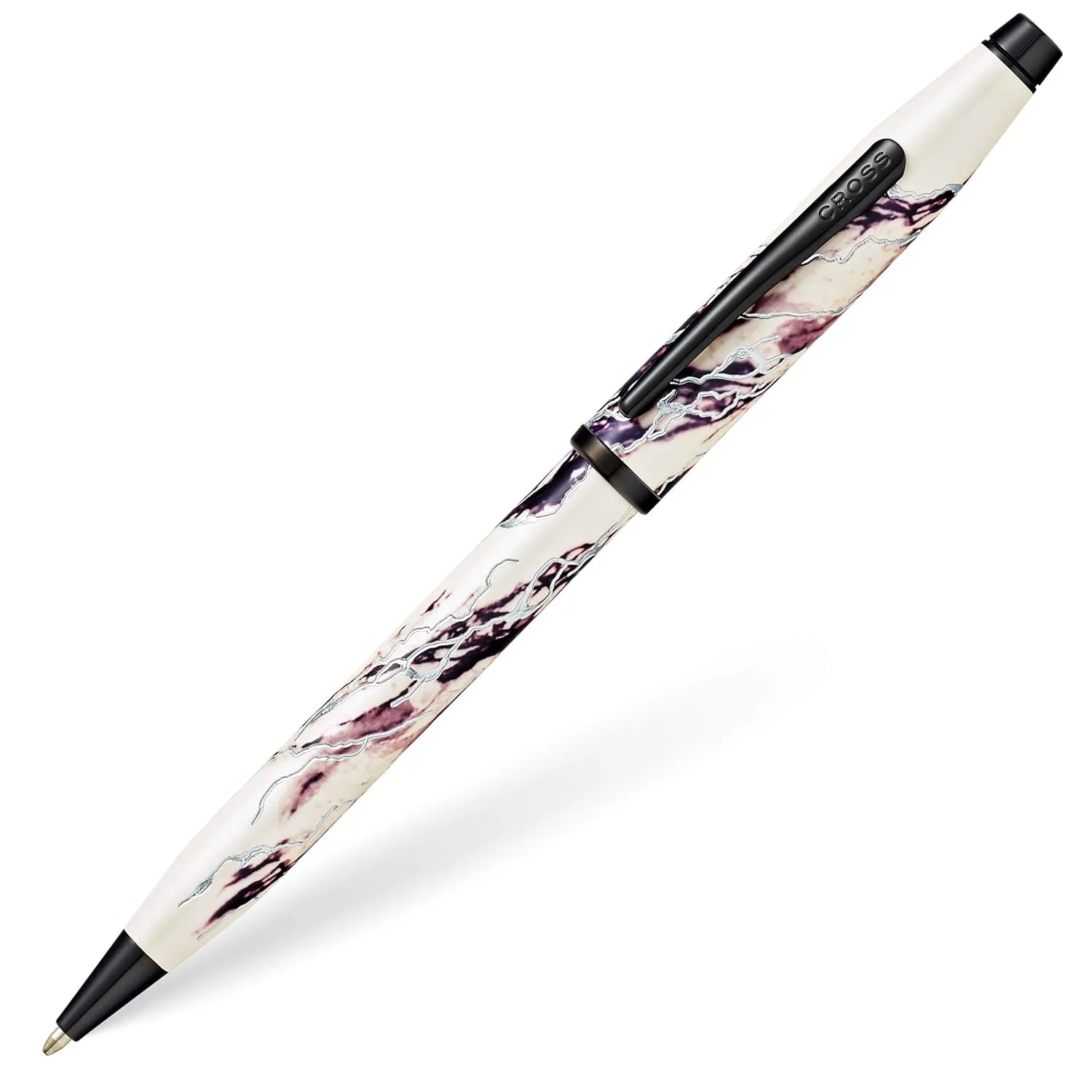 Cross Wanderlust Everest with Chrome-Plated Engravings and Polished Black PVD Appointments Ballpoint Pen