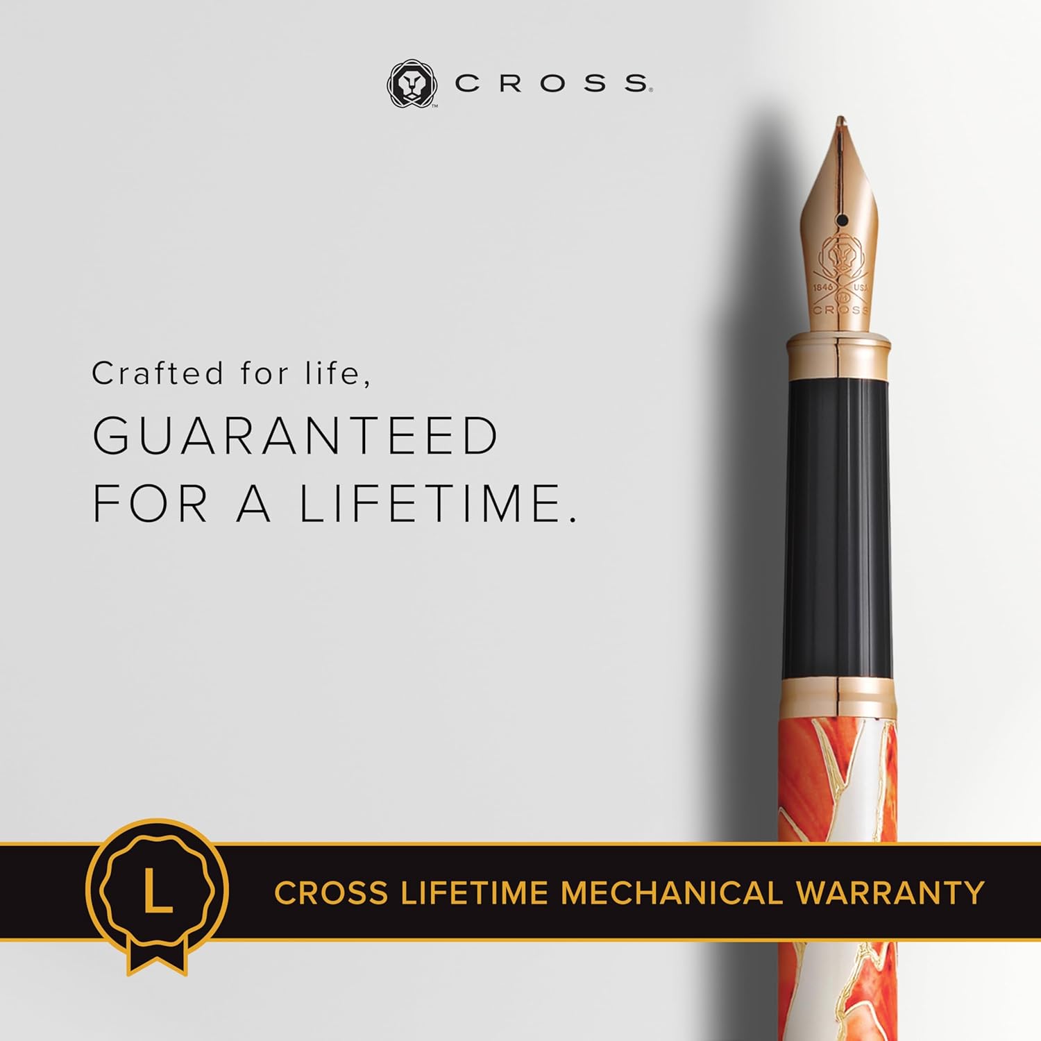 Cross Wanderlust Refillable Fountain Pen, Medium Nib, Includes Premium Gift Box - Antelope Canyon