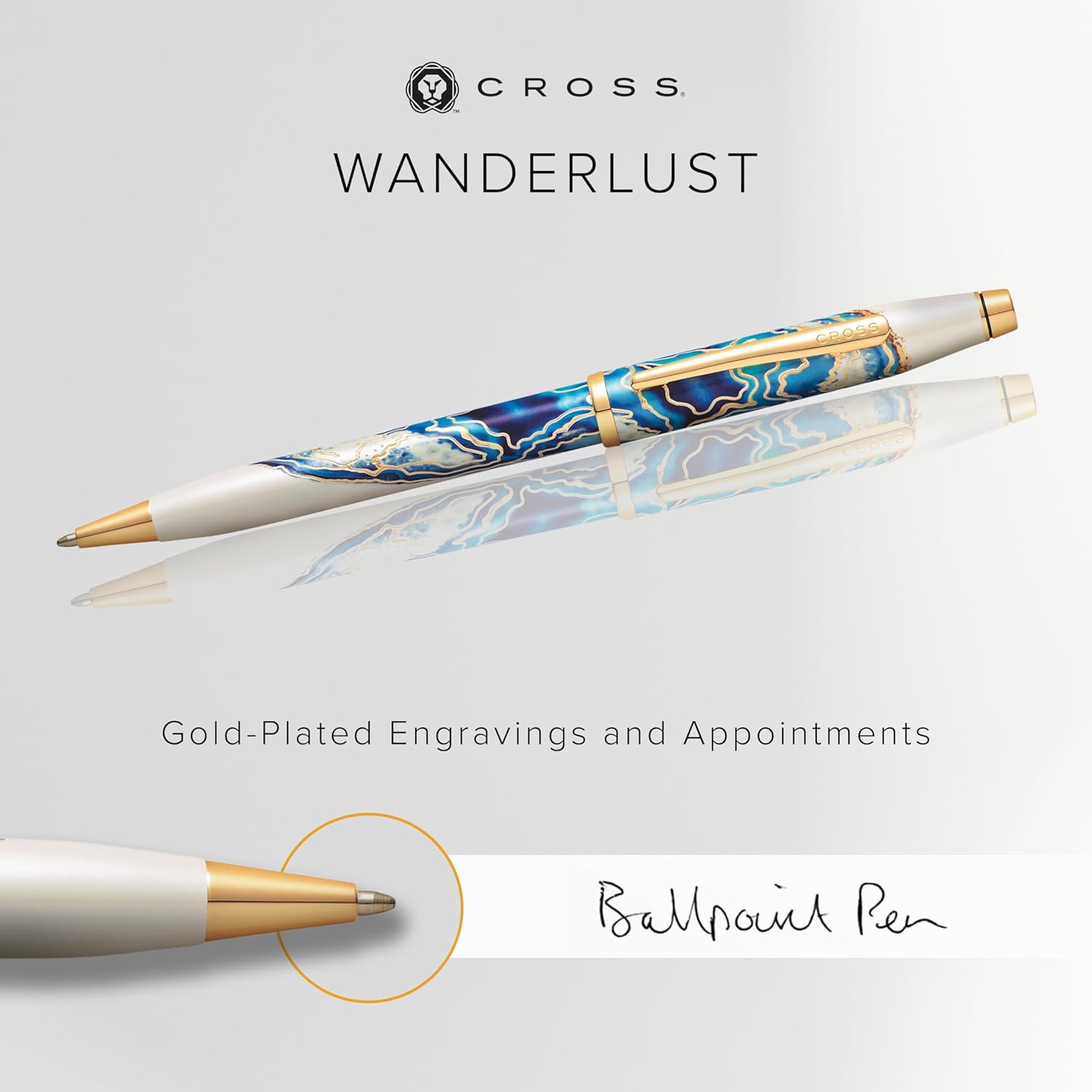 Cross Wanderlust Malta with Gold-Plated Engravings and Appointments Ballpoint Pen