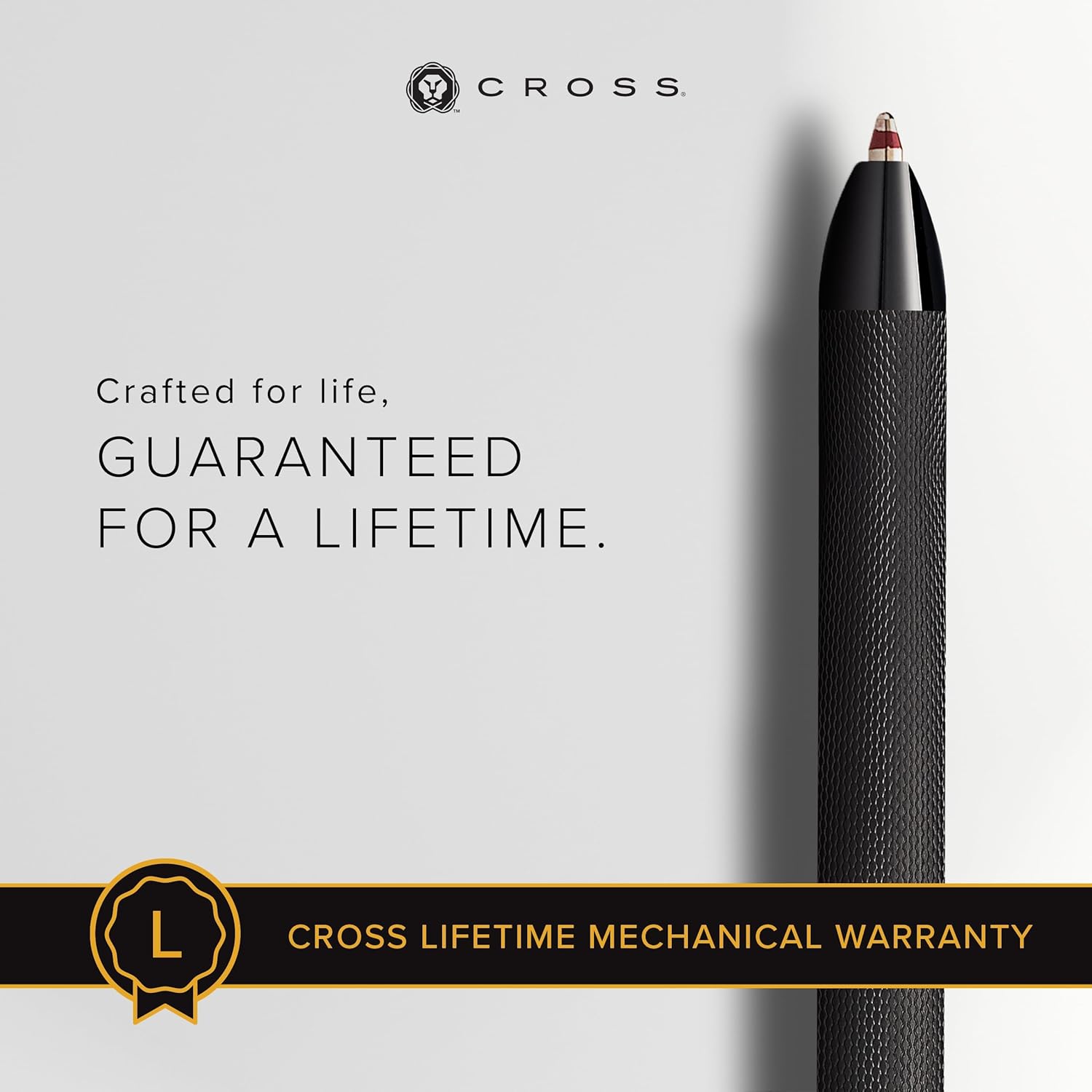 Cross Tech3+ Brushed Black PVD Multifunction Pen with Stylus and 0.5mm Lead