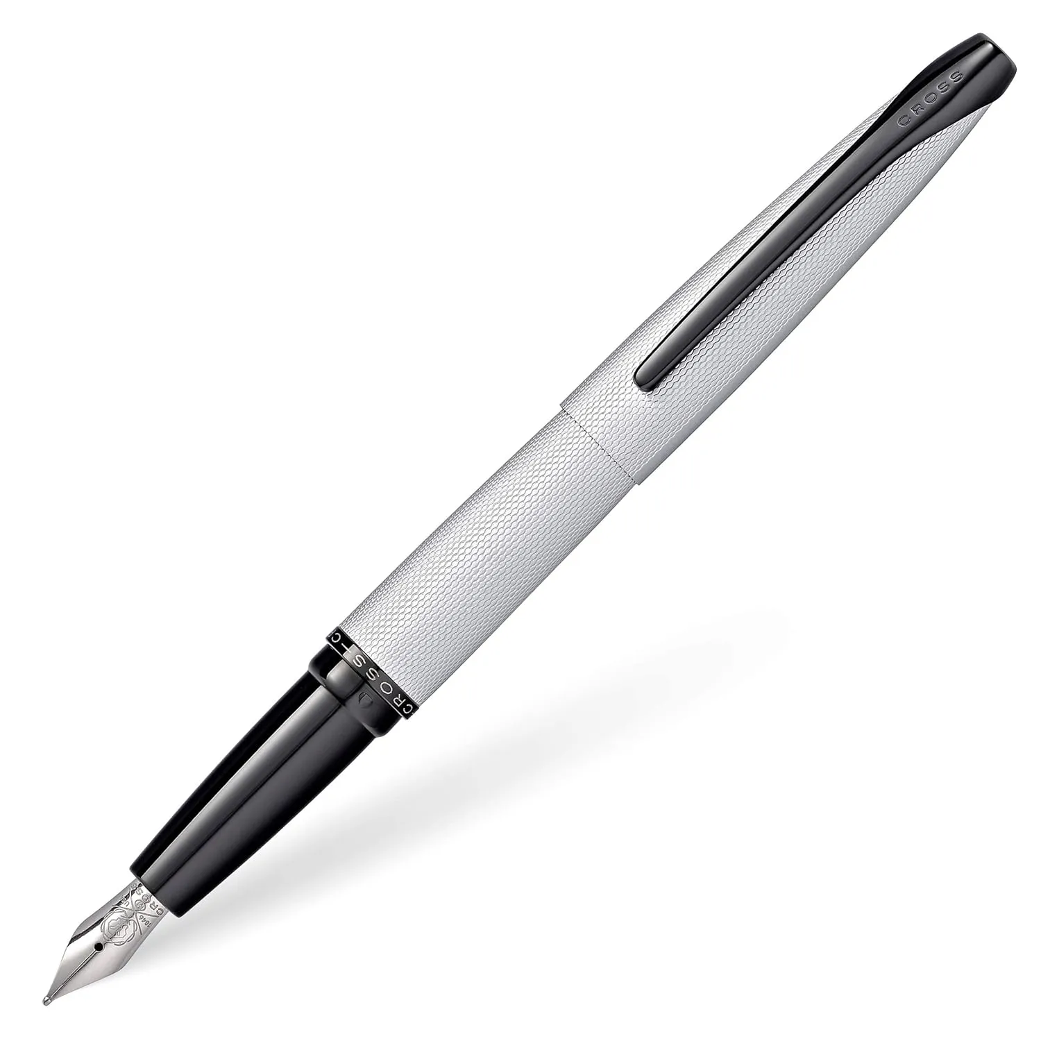 Cross ATX Brushed Chrome Fountain Pen – Medium Nib