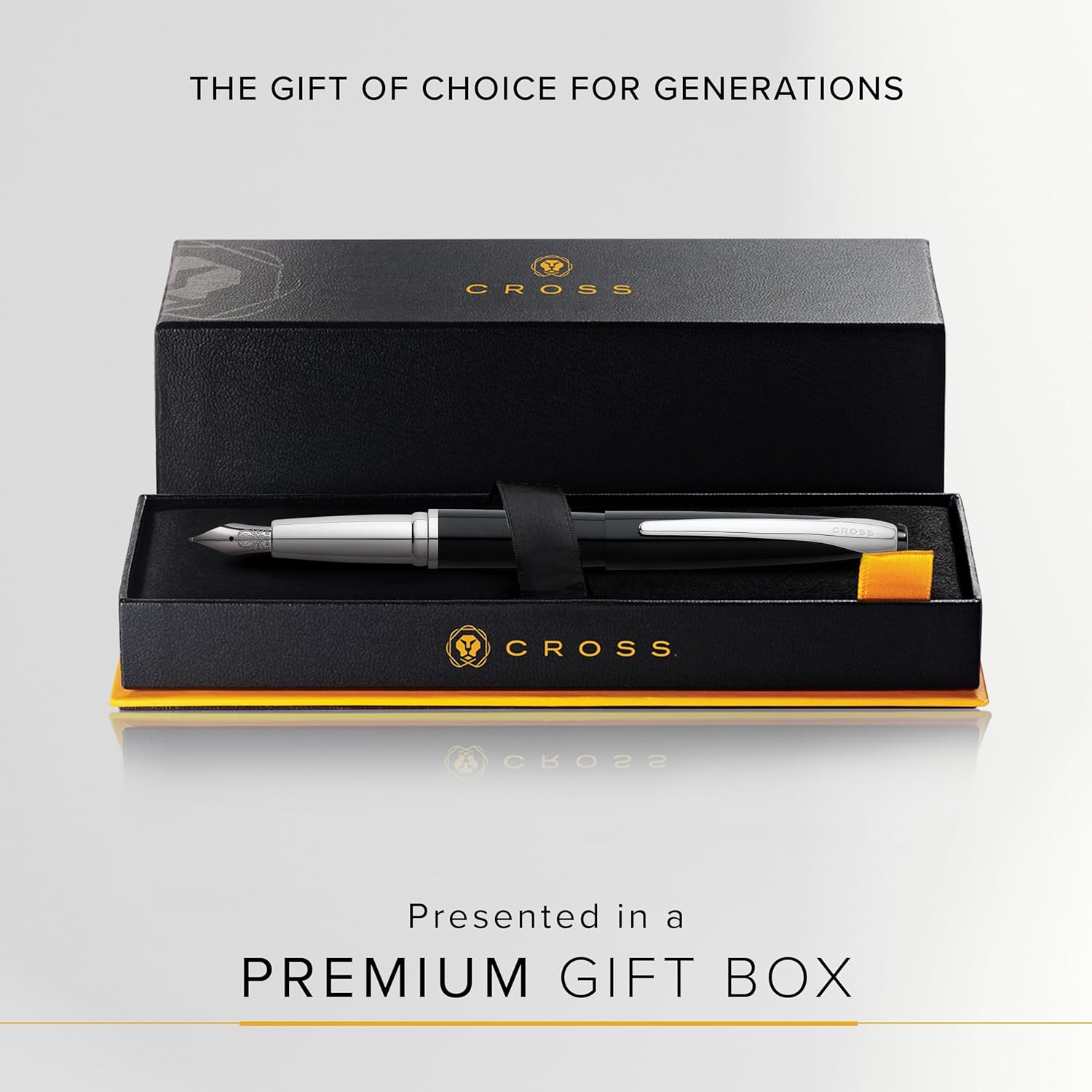 ATX® Basalt Black Stainless Steel Medium Nib Fountain Pen
