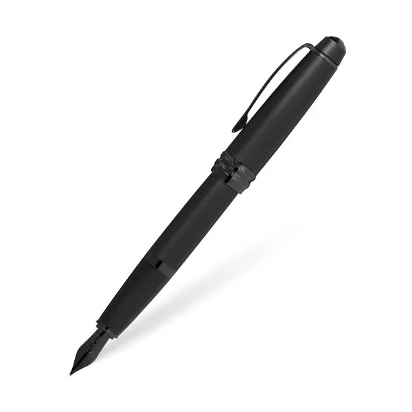 Cross Bailey Matte Black Lacquer with Polished Black PVD FP – M