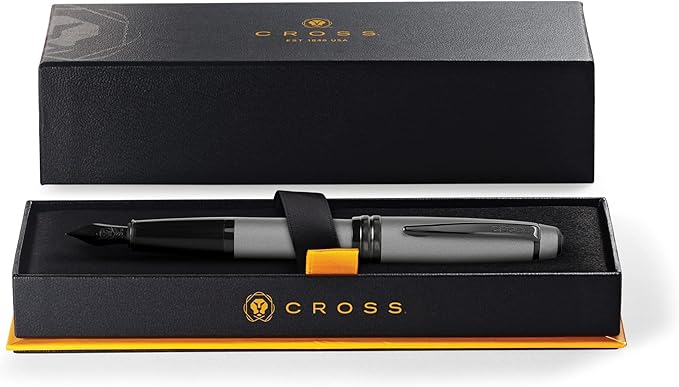 Cross Bailey Matte Grey Lacquer Fountain Pen EFNIB