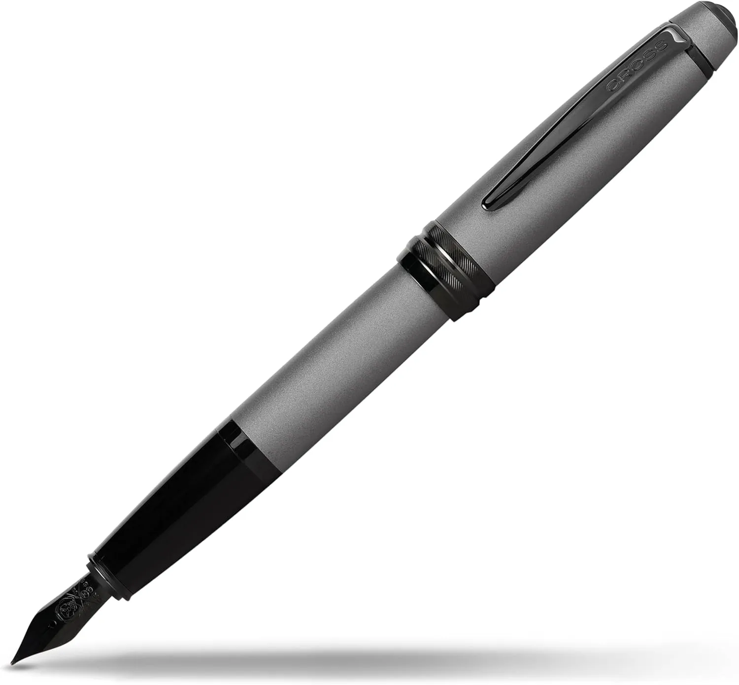 Cross Bailey  Matte Gray Refillable Fountain Pen – Medium NIB