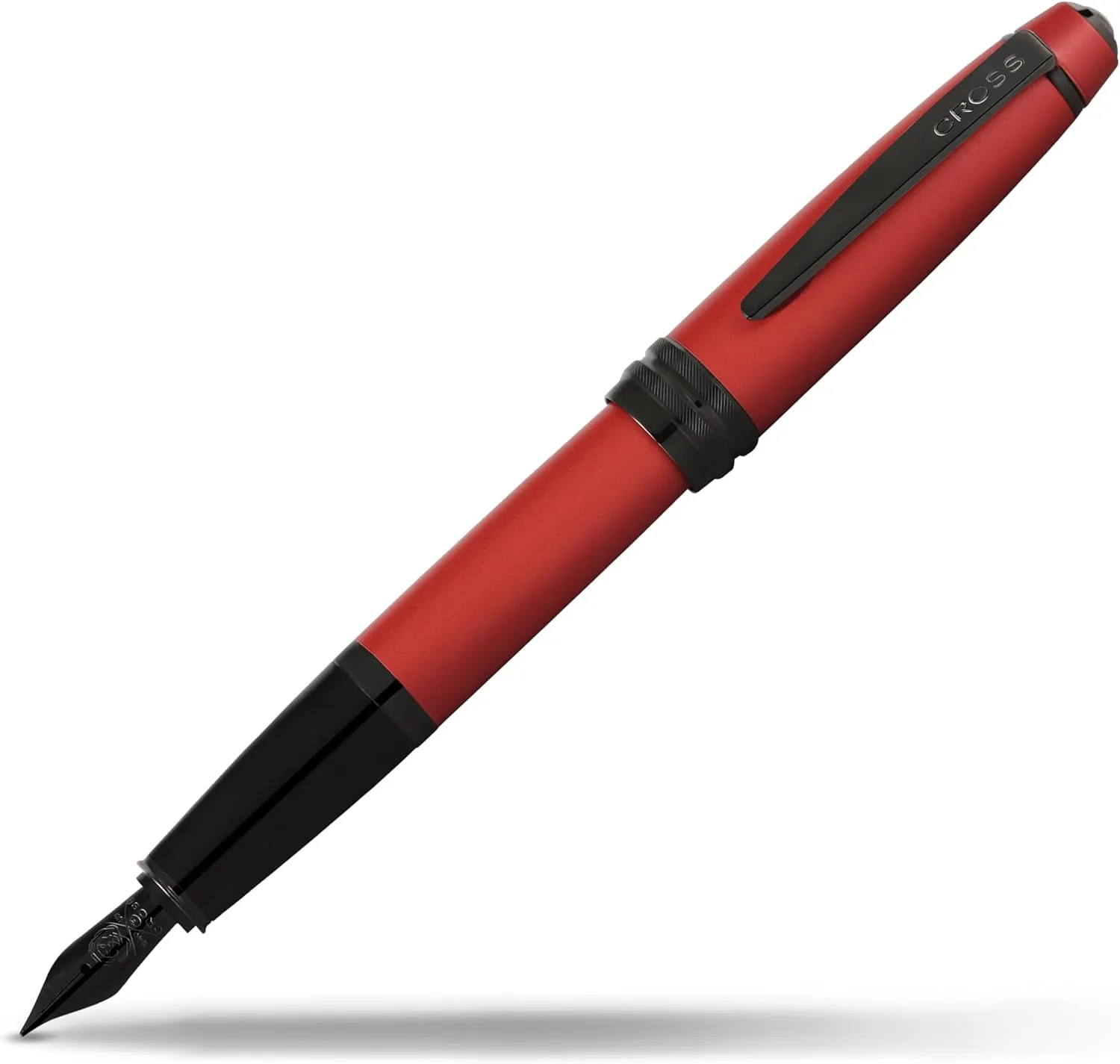 Bailey™ Matte Red Lacquer Stainless Steel Fine Nib