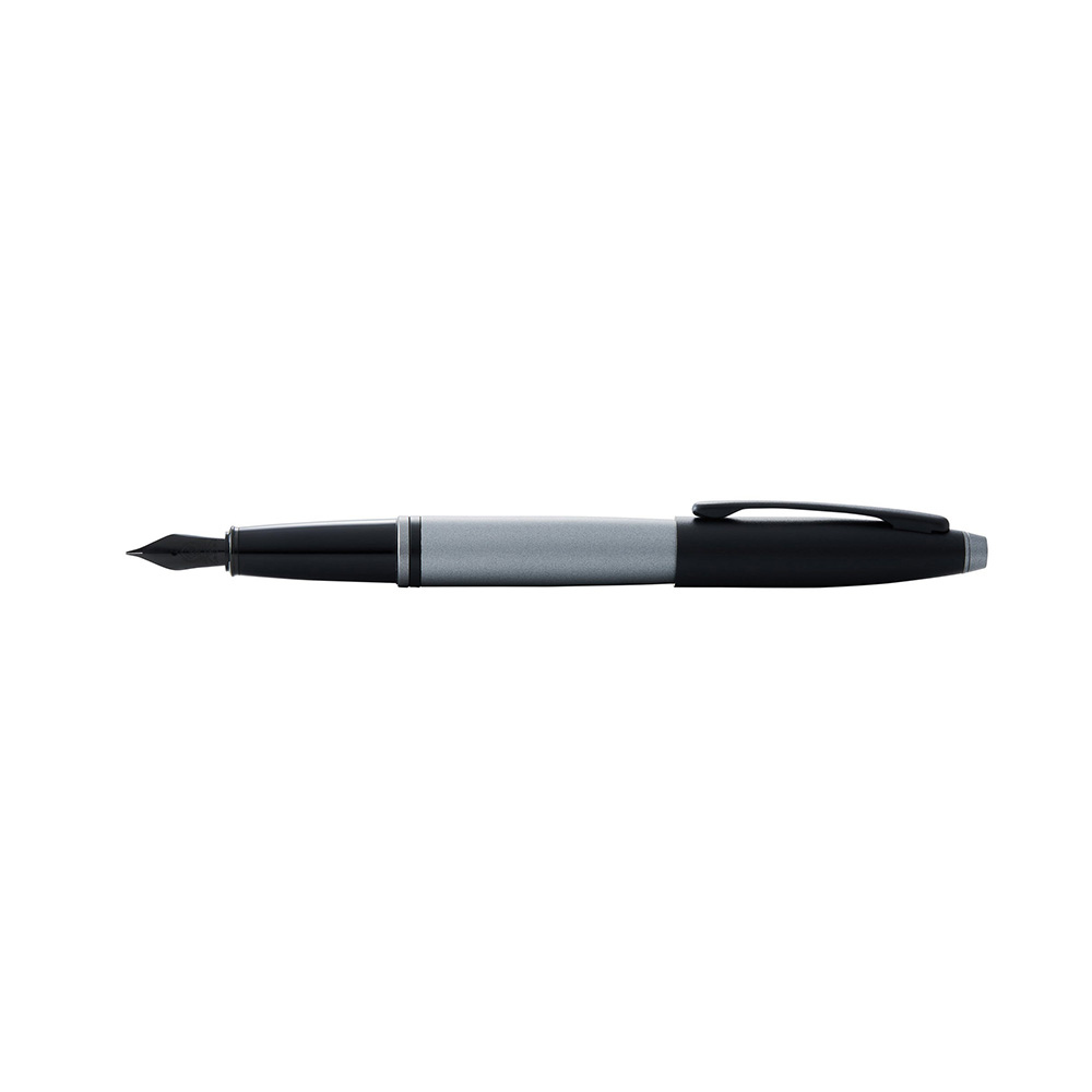 Cross Calais Matte Grey and Black Lacquer  Fine Nib