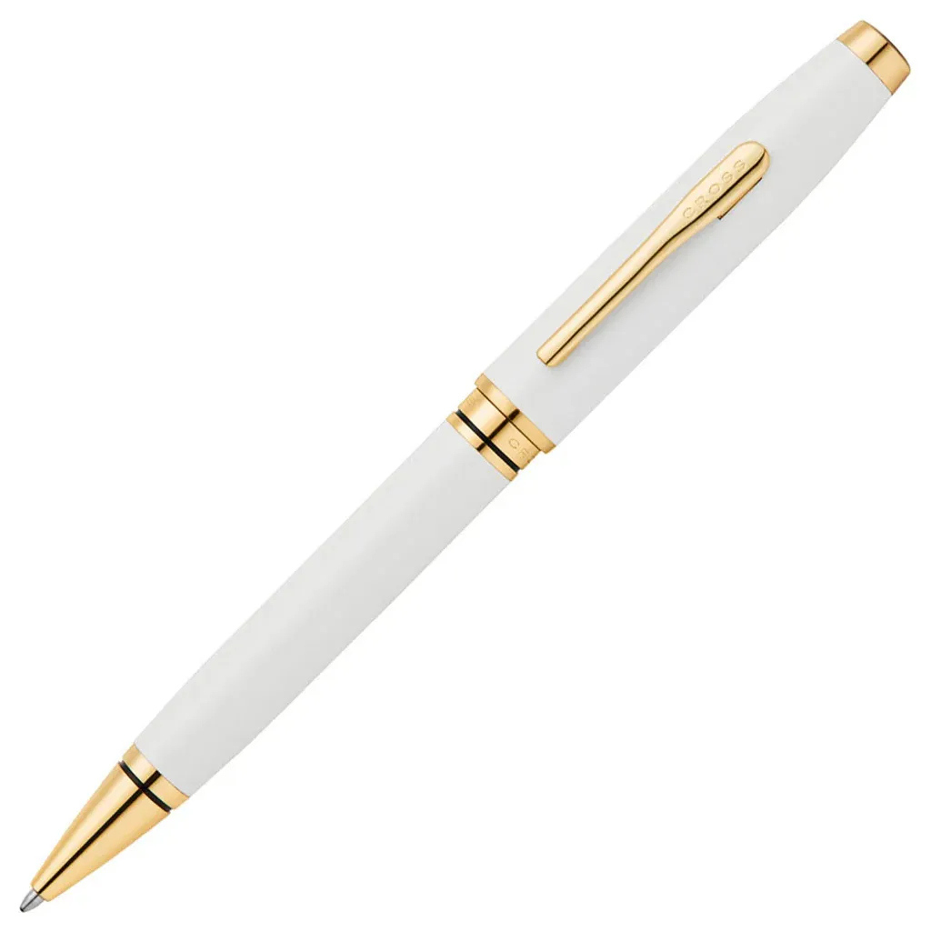 Cross Coventry Pearl White Lacquer with Gold PVD Appointments Ballpoint Pen