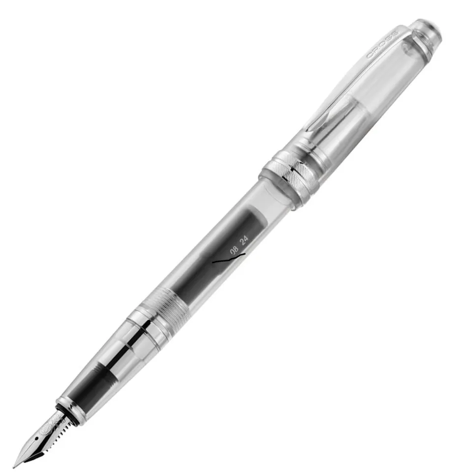 Cross Bailey Light Translucent Extra-Fine Nib Fountain Pen (Clear Resin)