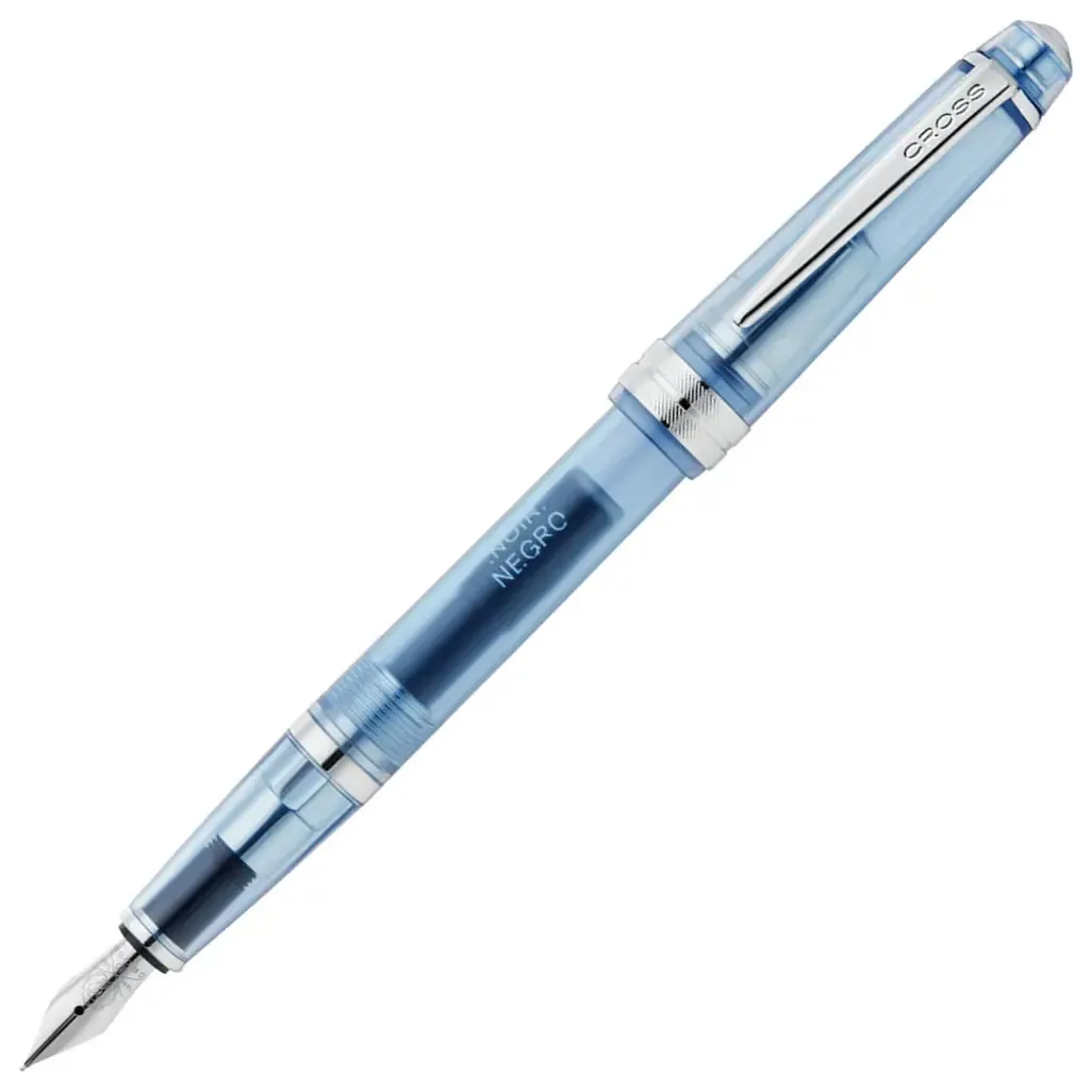 Translucent Navy-Blue Resin Extra-Fine Nib Fountain Pen