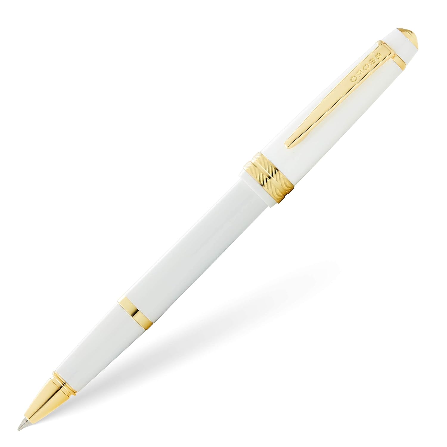 Cross Bailey Light Polished White Resin and GT Rollerball Pen