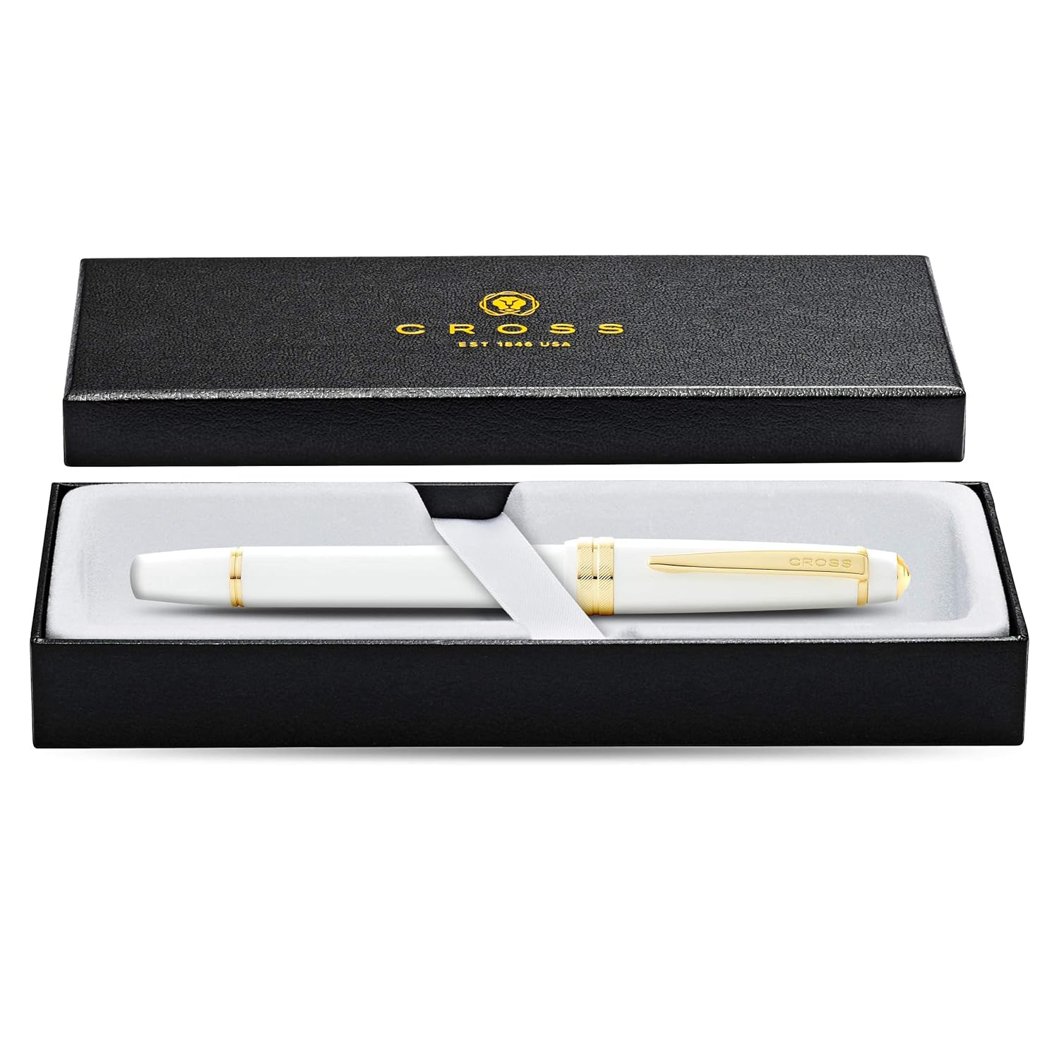 Cross Bailey Light Polished White Resin and GT Rollerball Pen