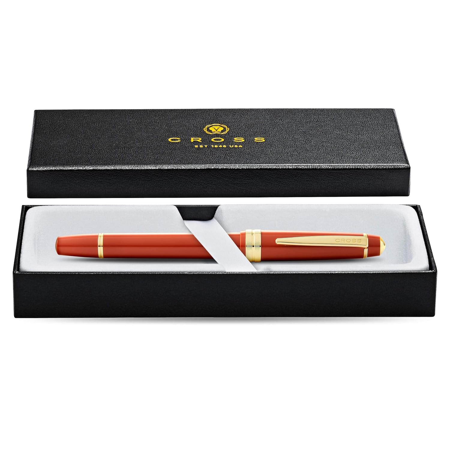 Cross BAILEY LIGHT POLISHED AMBER RESIN AND GOLD TONE FP– EF