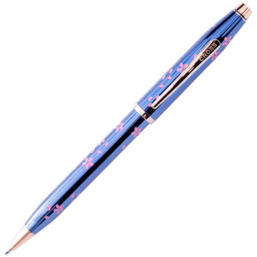 Cross Century II Cherry Blossom Transiucent Blue RGT Ballpoint