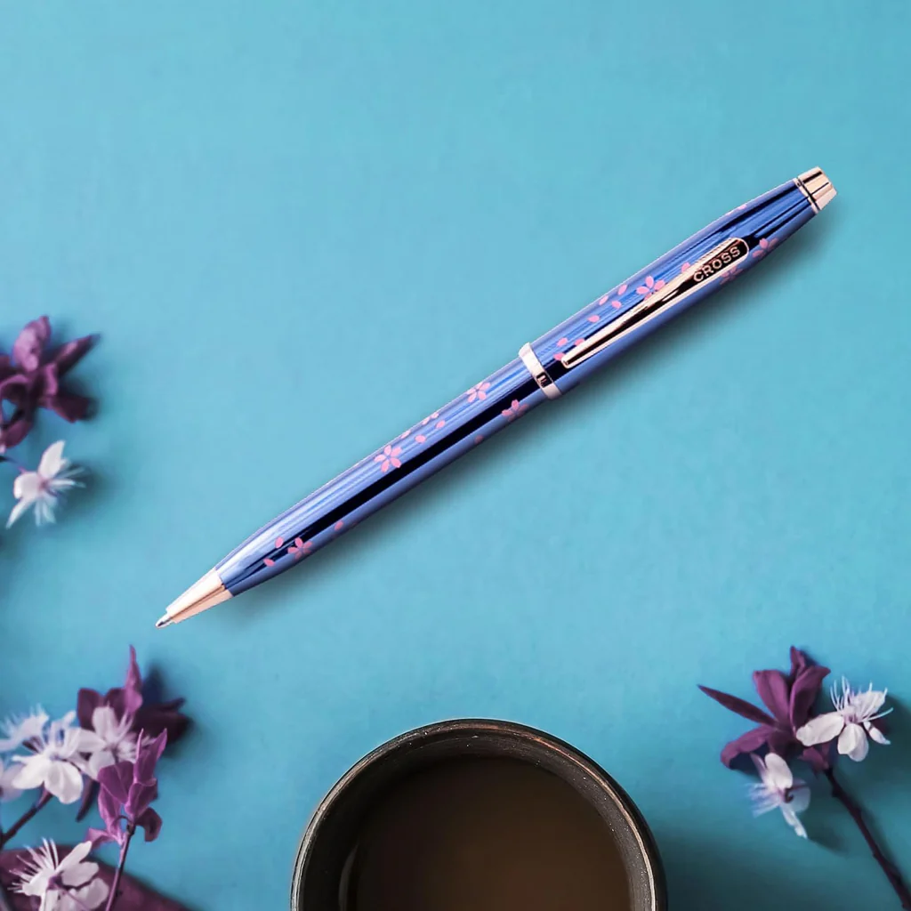 Cross Century II Cherry Blossom Transiucent Blue RGT Ballpoint