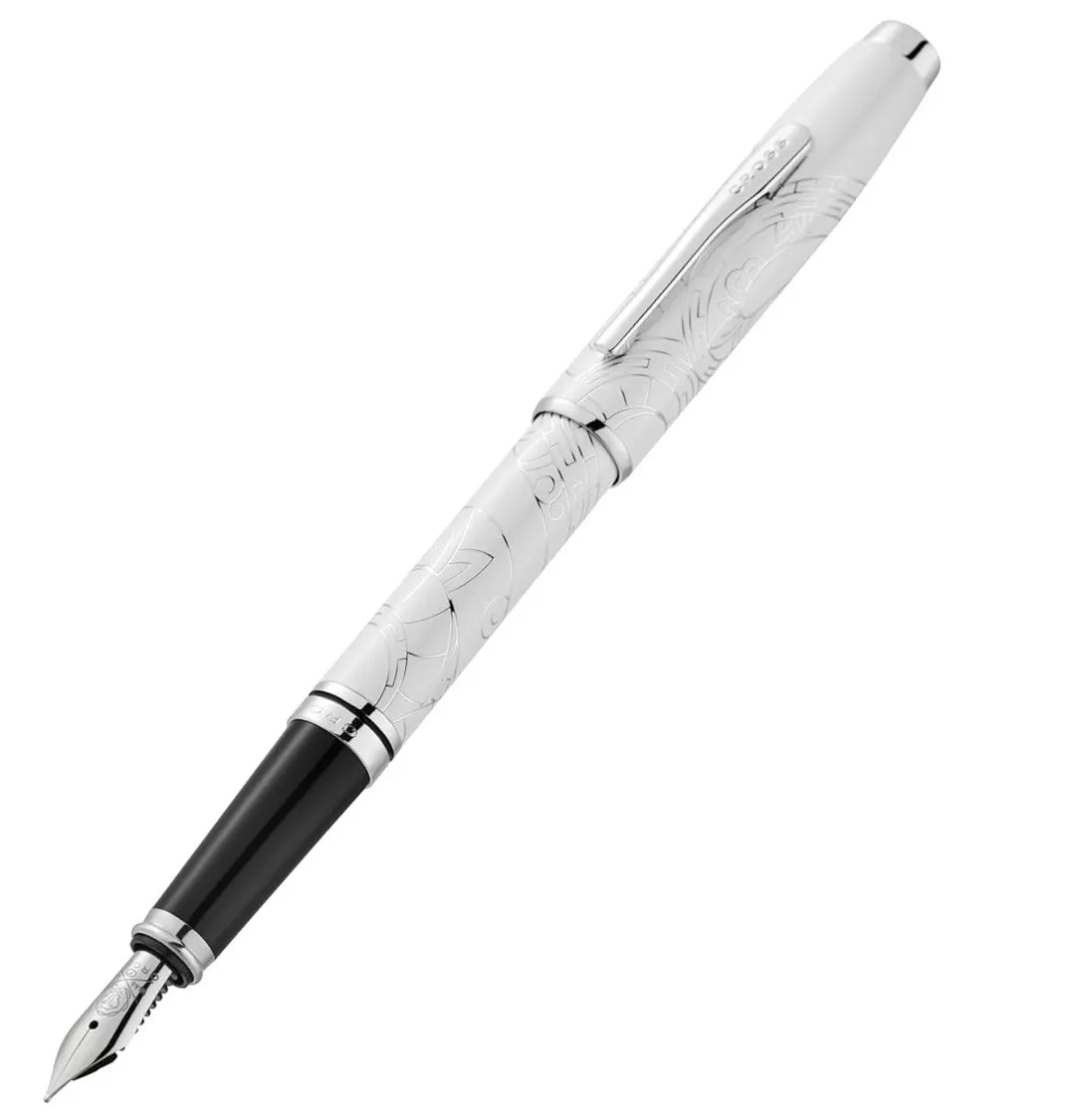 Cross Coventry Zodiac Year of the Snake Pearl White Fountain Pen Medium Nib