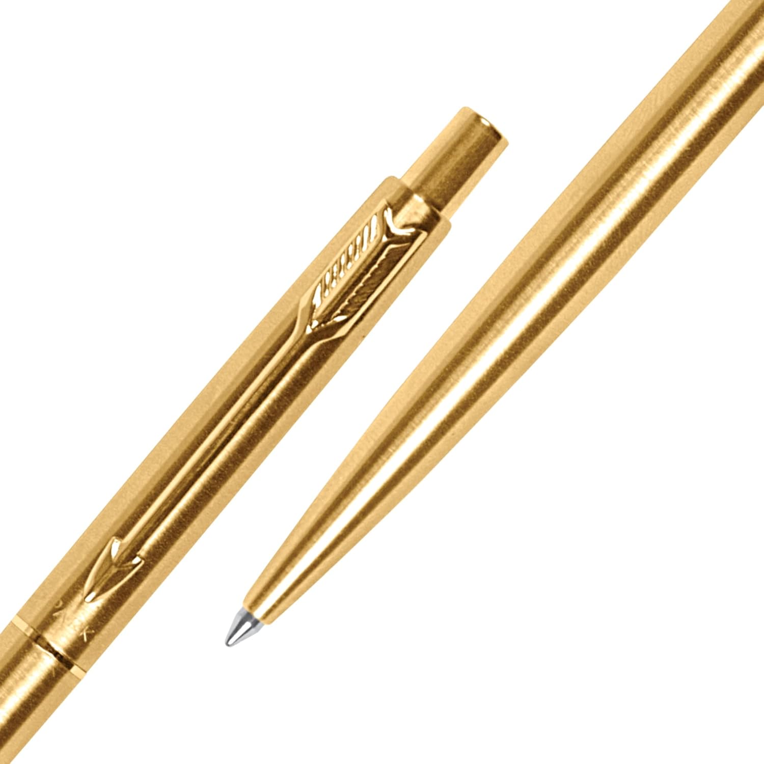 Parker Classic Gold Trim Ball Pen | Blue Ink | Ballpoint Pen for Smooth Writing
