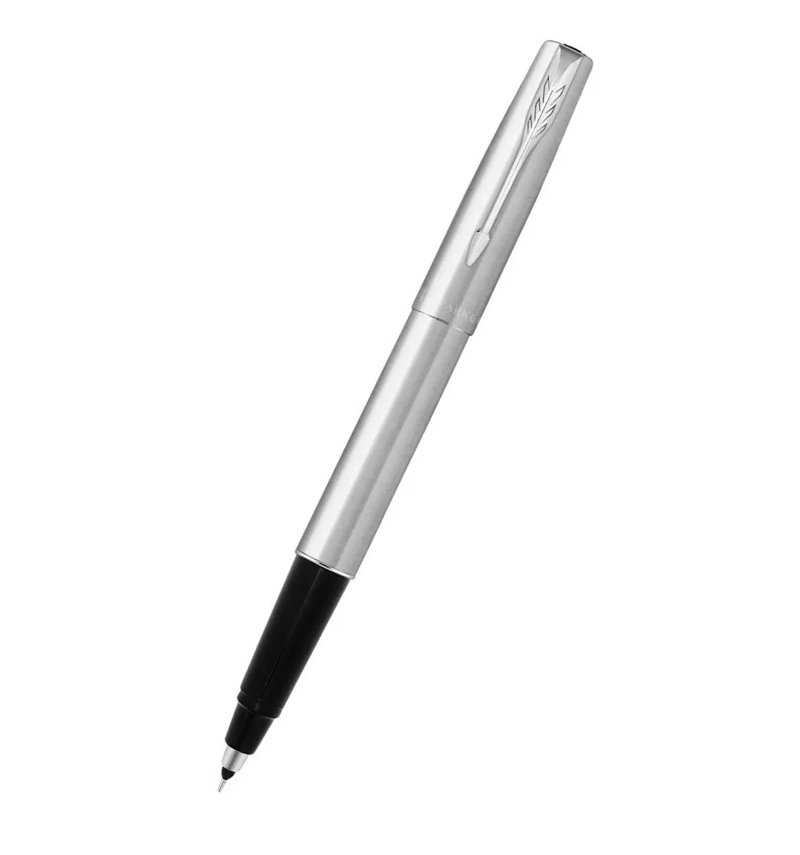 Parker Frontier Stainless Steel Chrome Trim Roller Ball Pen